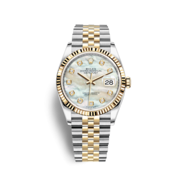Rolex Datejust 36 Stainless Steel / Yellow Gold / Fluted / MOP Diamond / Jubilee