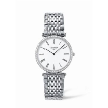 Longines La Grande Classique 33 Quartz Diamond Bezel Roman