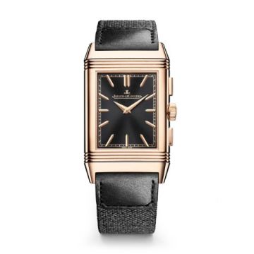 Jaeger-LeCoultre Reverso Tribute Chronograph Pink Gold / Black