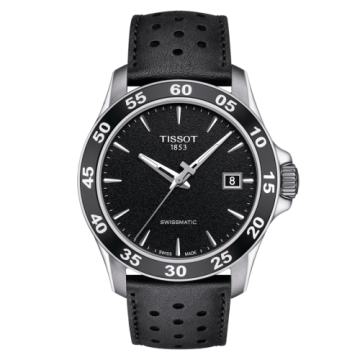 Tissot V8 Swissmatic 42.5 Stainless Steel / Black / Strap