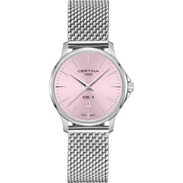 Certina DS-8 Lady Quartz Stainless Steel / Pink / Mesh