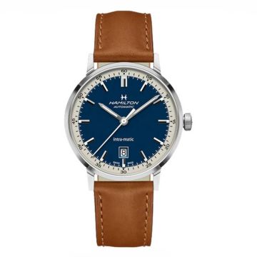 Hamilton Intra-Matic 40 Stainless Steel / Blue