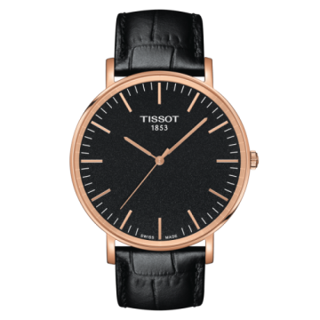 Tissot Everytime Large Rose Gold PVD / Black / Strap