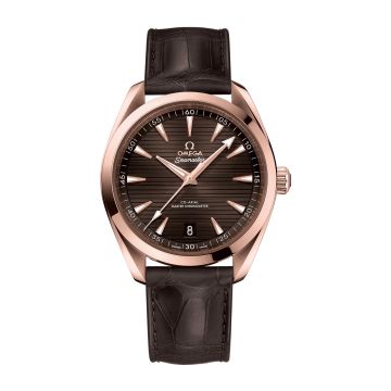 Omega Seamaster Aqua Terra 150M Master Chronometer 41 Sedna Gold / Brown / Alligator
