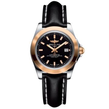Breitling Galactic 32 Sleek Edition Stainless Steel / Rose Gold / Trophy Black / Calf