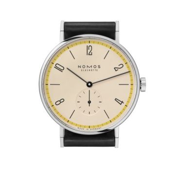 Nomos Glashütte Tangente 38 A Century of Bauhaus Yellow