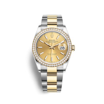 Rolex Datejust 36 Stainless Steel / Yellow Gold / Diamond / Champagne / Oyster