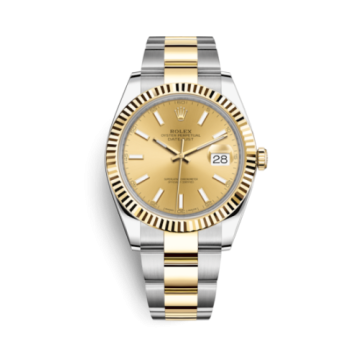 Rolex Datejust 41 Rolesor Yellow Fluted / Oyster / Champagne