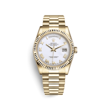 Rolex Day-Date 36 Yellow Gold / President / White Roman