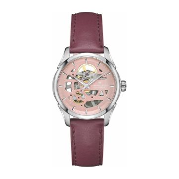 Hamilton Jazzmaster Skeleton Lady Auto 36 Stainless Steel / Pink