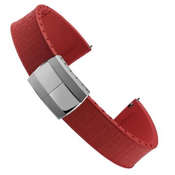 Mosaic CTS Rubber Watch Strap - Tomato Red - 22mm