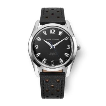 Nivada Grenchen Antarctic 35 Black - White Luminova / Stainless Steel / Black Racing