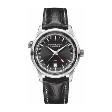 Hamilton Jazzmaster GMT 42 Stainless Steel / Black