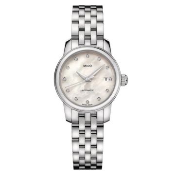 Mido Baroncelli Lady Twenty Five Stainless Steel / MOP / Bracelet