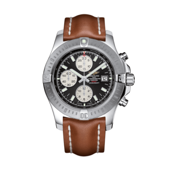 Breitling Colt Chronograph Automatic Stainless Steel / Volcano Black / Calf / Folding