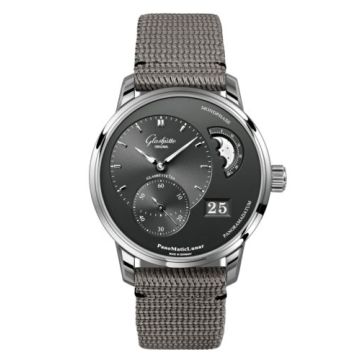 Glashütte Original PanoMatic Lunar Stainless Steel / Grey / Synthetic