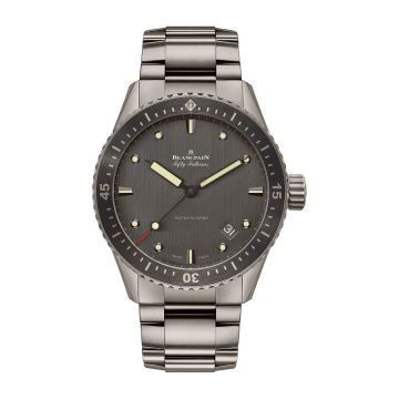 Blancpain Fifty Fathoms Bathyscaphe Titanium / Grey / Bracelet