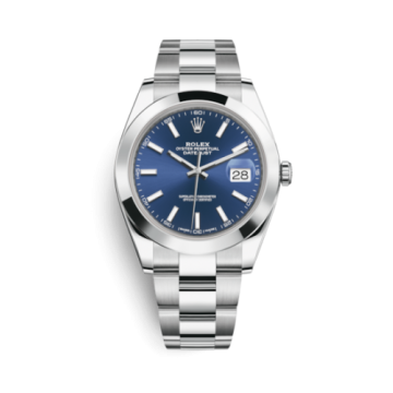 Rolex Datejust 41 Stainless Steel Smooth / Oyster / Blue