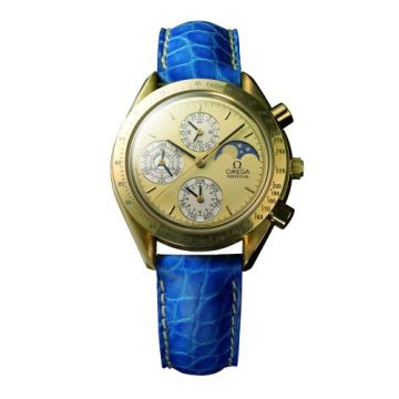 Omega Speedmaster Perpetual Calendar Yellow Gold / Champagne /