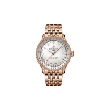 Breitling Navitimer 1 35 Automatic Red Gold - Diamond / MOP / Bracelet