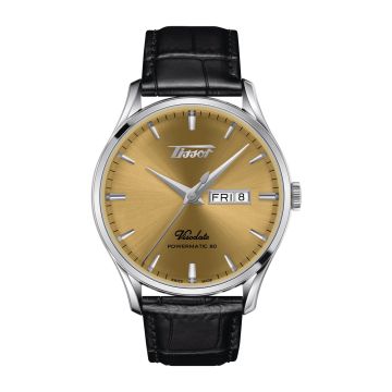 Tissot Visodate Powermatic 80 Stainless Steel / Champagne / Strap