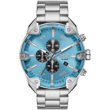 Diesel Spiked Chronograph Silver / Blue