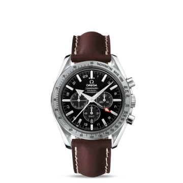 Omega Speedmaster Broad Arrow Co-Axial GMT Stainless Steel / Black