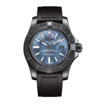 Breitling Avenger II Seawolf Black Steel / Blue MOP / Rubber