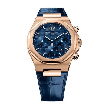 Girard-Perregaux Laureato 42 Chronograph Pink Gold / Blue / Alligator