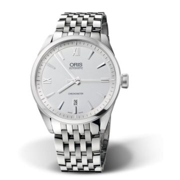 Oris Artix Chronometer Date Stainless Steel / Silver / Bracelet