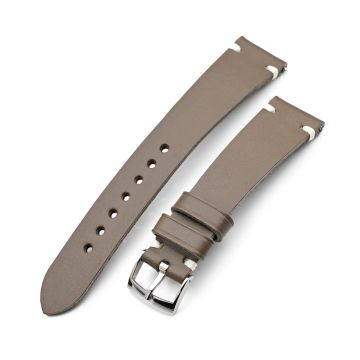 Taupe Buttero Italian Calf Watch Band | Twin-Stitch Quick Release | 20mm - 16mm