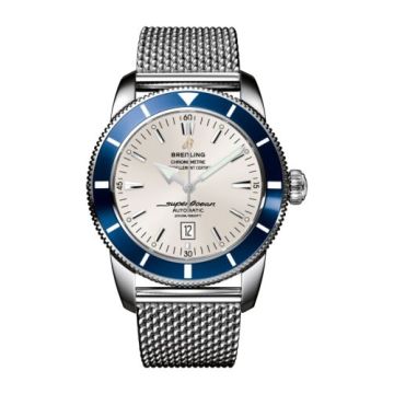 Breitling Superocean Heritage 46 Stainless Steel / Blue / Stratus Silver / Milanese