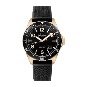 Glashütte Original SeaQ Panorama Date Red Gold / Black / Rubber -/ Folding
