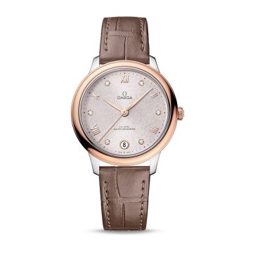 Omega De Ville Master Chronometer 34 Stainless Steel - Sedna Gold / Rose - Diamond