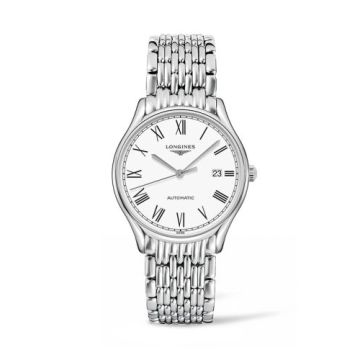 Longines Lyre 38.5 Automatic Stainless Steel / White - Roman / Bracelet