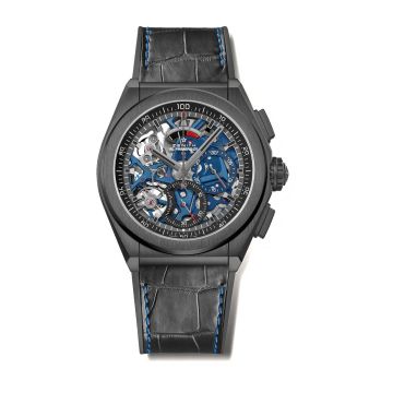 Zenith Defy El Primero 21 Black Ceramic / Skeleton / Alligator / Boutique Edition