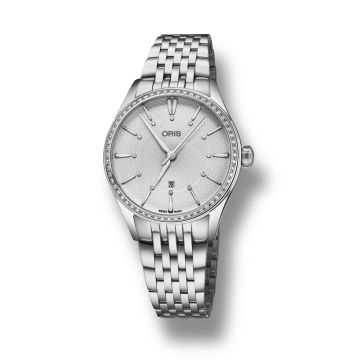 Oris Artelier Date Diamonds 33 Stainless Steel - Diamond / Silver / Bracelet