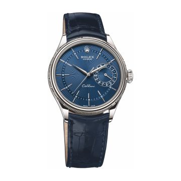 Rolex Cellini Date White Gold / Blue / Alligator Blue