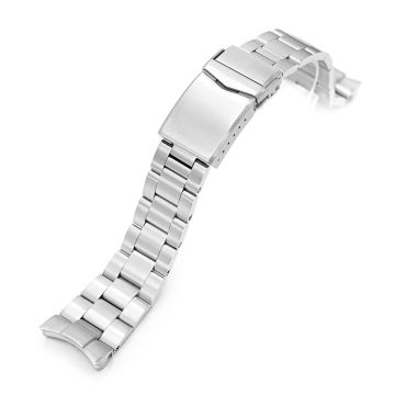 Super-O Boyer Watch Band compatible with Orient Triton, 316L Stainless Steel Brushed V-Clasp - 22mm
