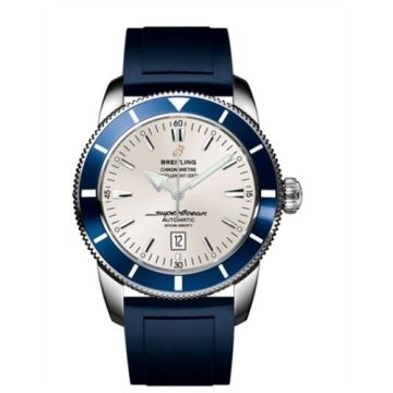 Breitling Superocean Heritage 46 Stainless Steel / Blue / Stratus Silver / Rubber