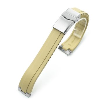 Crafter Blue - MX03-813 Tan FKM Rubber Strap With End Links For Seiko Speedtimer SSC813 - 20mm