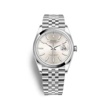Rolex Datejust 36 Stainless Steel / Domed / Silver / Jubilee