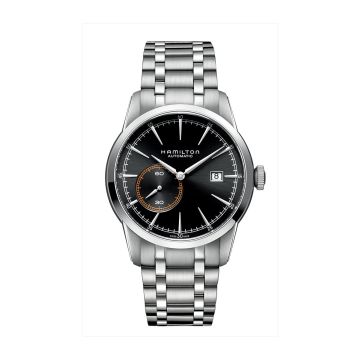 Hamilton Railroad 42 Small Second Auto Stainless Steel / Black / Bracelet