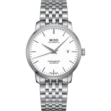 Mido Baroncelli Chronometer Stainless Steel / White / Bracelet
