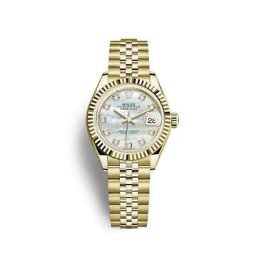 Rolex Lady-Datejust 28 Yellow Gold Fluted / Jubilee / MOP