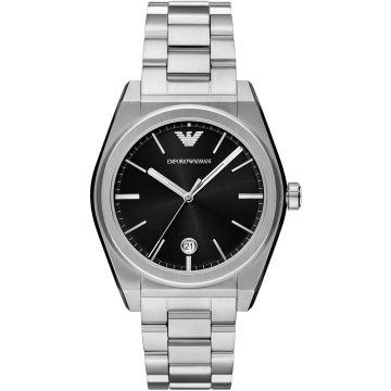 Emporio Armani Federico Date Silvery / Black