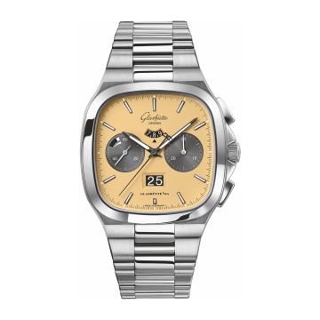 Glashütte Original Seventies Chronograph Panorama Date Golden Bay / Bracelet