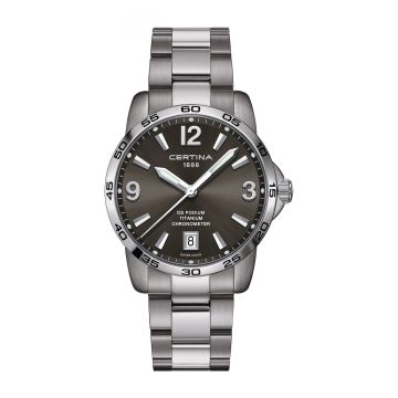 Certina DS Podium 40 Titanium / Grey / Bracelet