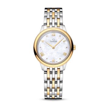 Omega De Ville Quartz 27.5 Stainless Steel - Yellow Gold / MOP / Bracelet