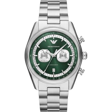 Emporio Armani Racer Chronograph Silvery / Green